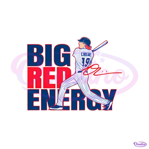 Owen Caissie Big Red Energy Chicago Baseball Graphic PNG