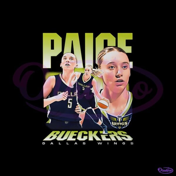 Paige Bueckers Dallas Wings Basketball Vintage PNG