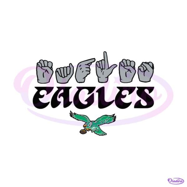 Philadelphia Eagles Homage Youth Love Sign SVG