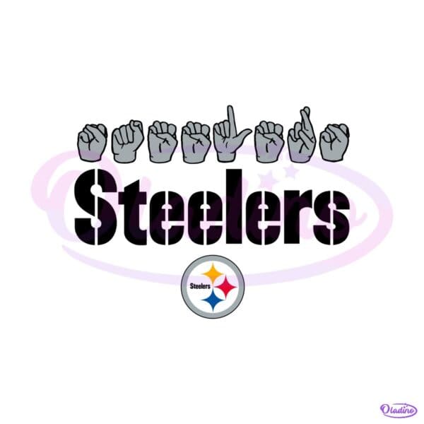 Pittsburgh Steelers Homage Youth Love Sign SVG