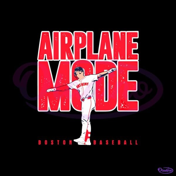 Roman Anthony Boston Baseball Airplane Mode PNG