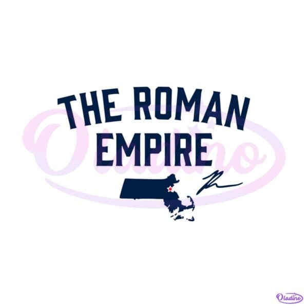 Roman Anthony The Roman Empire Boston Baseball State Map SVG