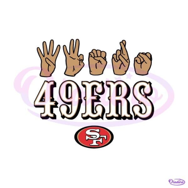 San Francisco 49Ers Homage Youth Love Sign SVG