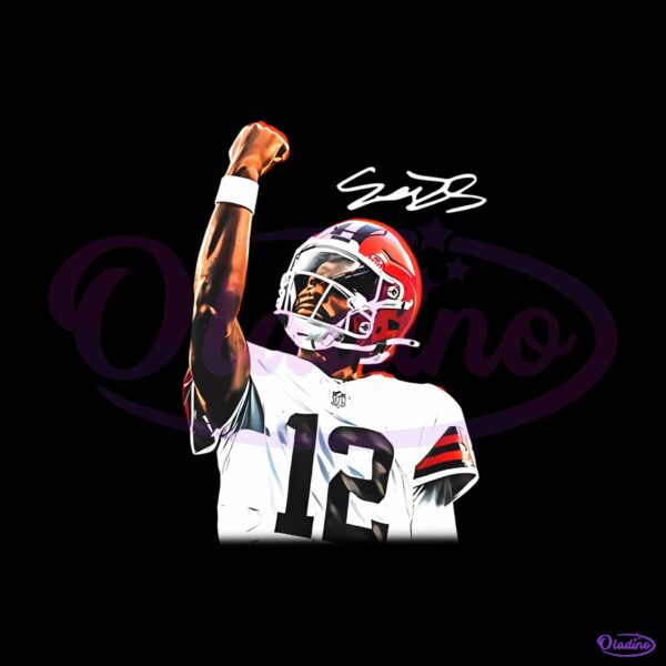 Shedeur Sanders Cleveland Browns Football Jersey Player Ar PNG