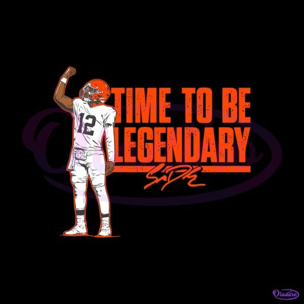 Shedeur Sanders Time To Be Legendary Football  PNG