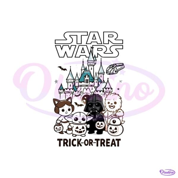 Star Wars Halloween Trick Or Treat Cute PNG