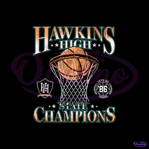 Stranger Things Hawkins High Basketball State Champions PNG