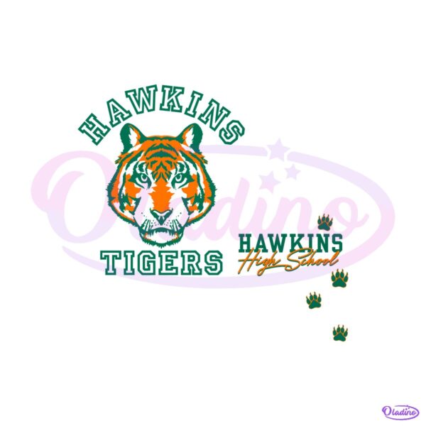 Stranger Things Hawkins High Tigers SVG