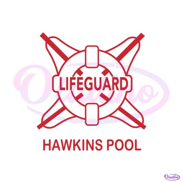 Stranger Things Hawkins Pool SVG