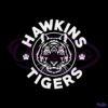 Stranger Things Hawkins Tigers Mascot Team Logo SVG