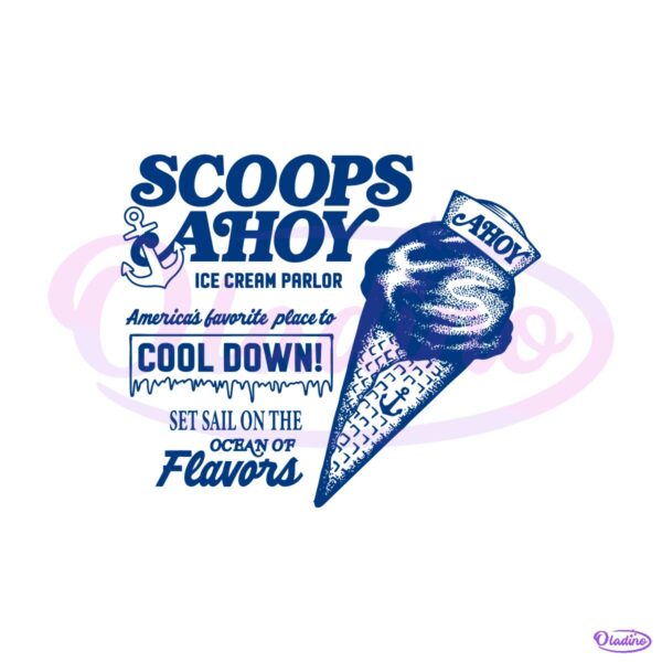 Stranger Things Scoops Scoops Ahoy SVG