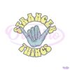 Stranger Things Skull Hands SVG