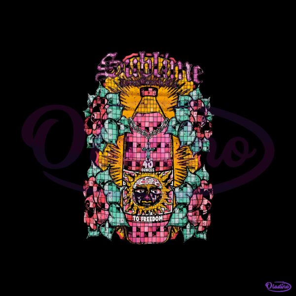 Sublime 40 Oz To Freedom Stained Glass PNG