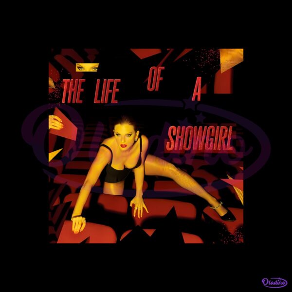 Taylor Swift The Life Of A Showgirl Red Theater Album Cover PNG