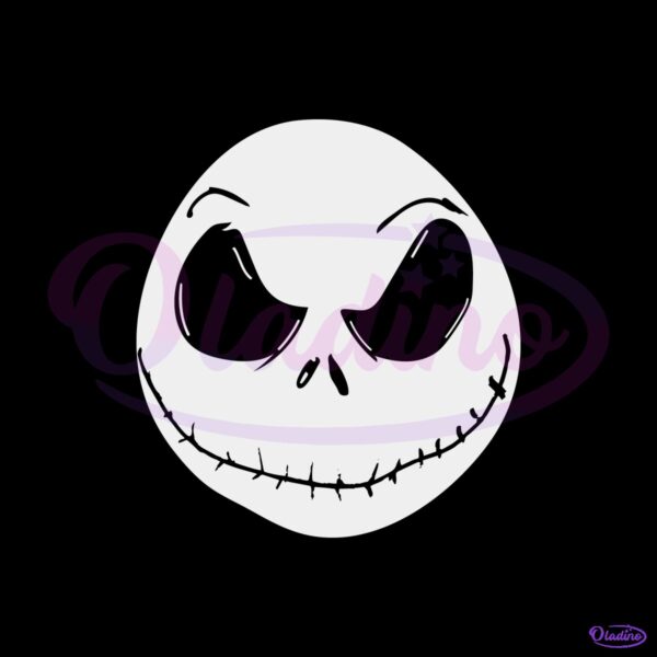 The Nightmare Before Christmas Jack Face Mineral Wash SVG