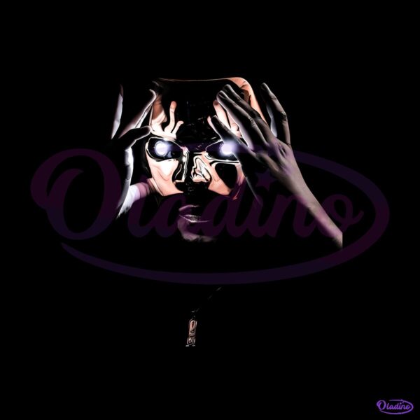 The Weeknd Dark Mask Retro Vintage Concert Illustration PNG