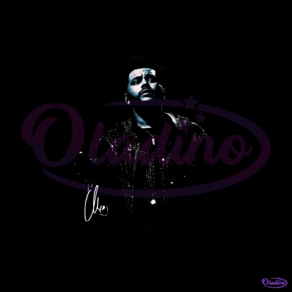 The Weeknd Vintage Concert Tour Black PNG