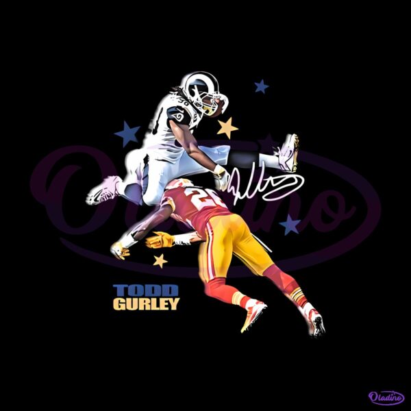 Todd Gurley Los Angeles Rams Nfl Vintage Bootleg Football PNG