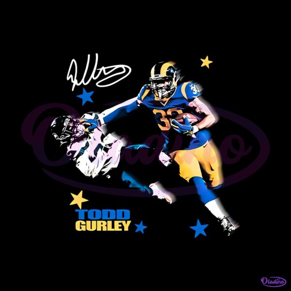 Todd Gurley Rams Nfl Running Back Vintage Bootleg Football PNG