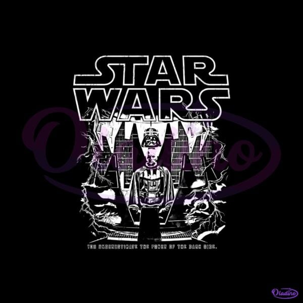 Vintage Darth Vader Star Wars Empire Strikes Back Anakin Skywalker Disney Shirt PNG