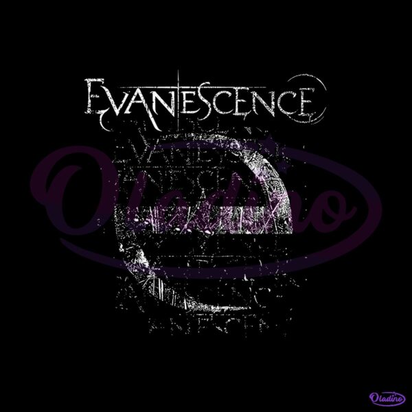Vintage Evanescence Distressed Stamp Faded Moon Gothic PNG