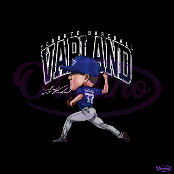 Vintage Louie Varland Toronto Baseball Cartoon Style Pitching Character PNG