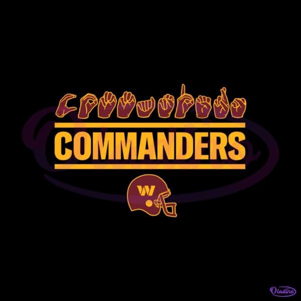Washington Commanders Homage Youth Love Sign SVG