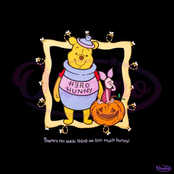 Winnie The Pooh And Piglet Halloween Pumpkin PNG