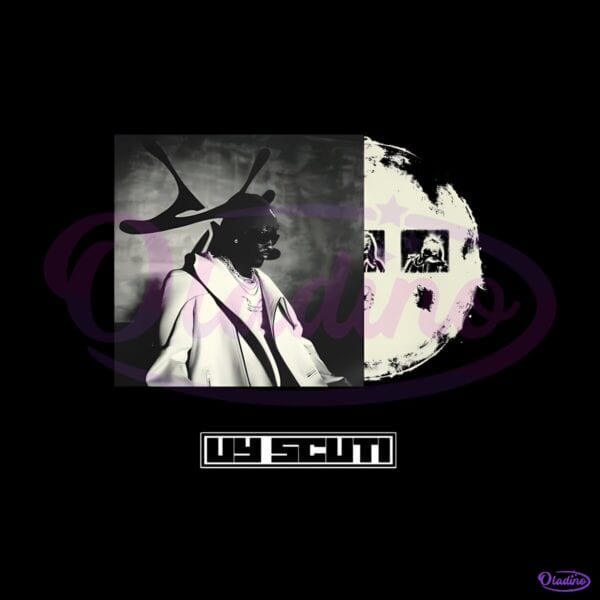 Young Thug Uy Scuti Black White Moon Collage PNG