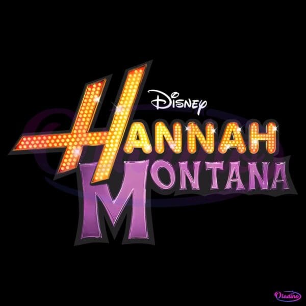Hannah Montana Retro Pop Star Logo PNG