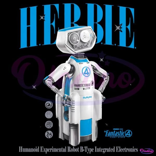 Herbie Robot Assistant Fantastic Four First Steps PNG
