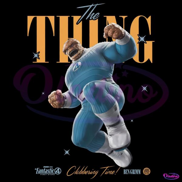 The Thing Ben Grimm Fantastic Four Clobberin Time PNG