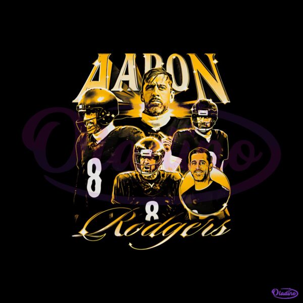 Aaron Rodgers Pittsburgh Vintage Football PNG