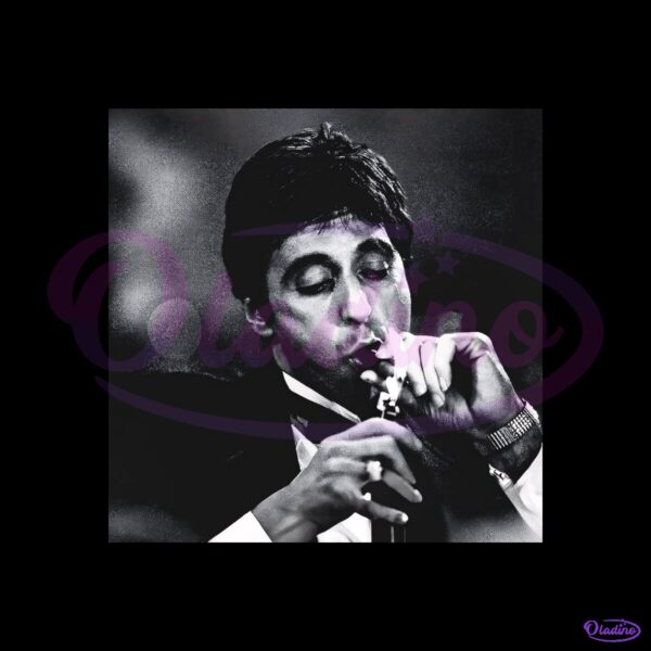 Al Pacino Scarface Black And White Classic Movie PNG