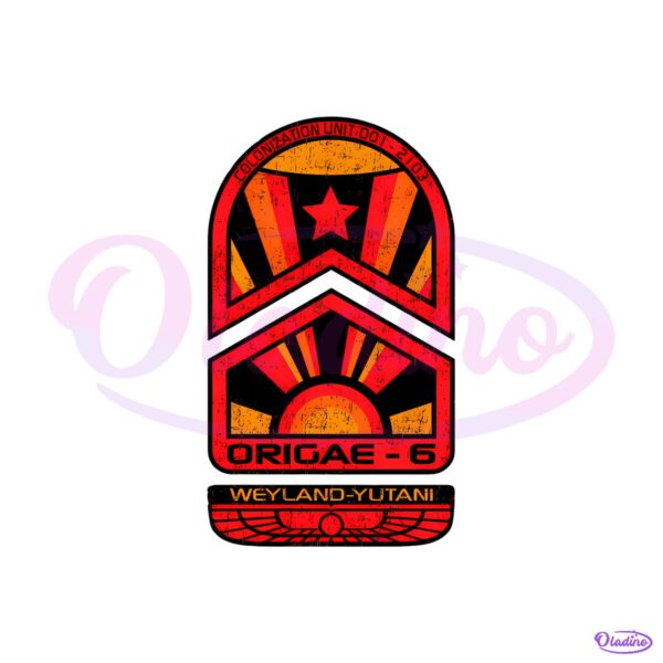 Alien Covenant Origae 6 Weyland Yutani Colonization Badge PNG
