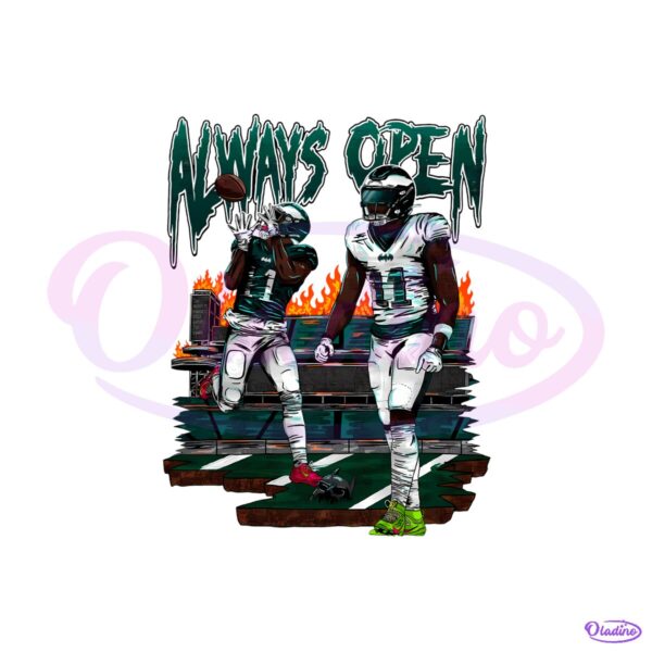 Always Open Jalen Hurts Aj Brown Philadelphia Eagles PNG