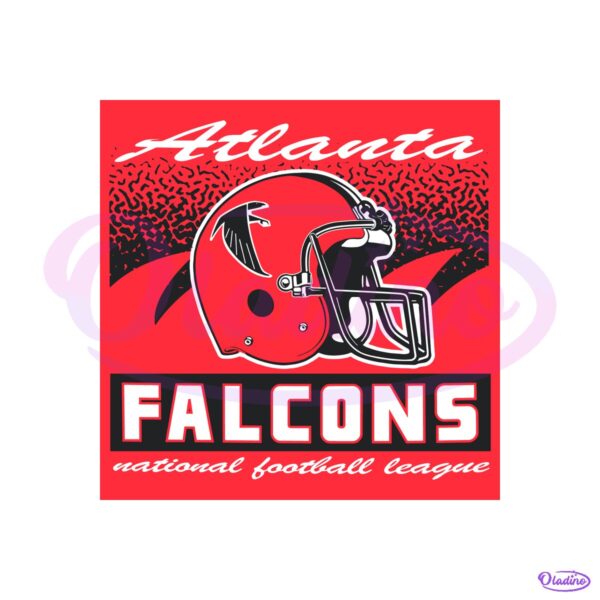 Atlanta Falcons Historic Waver Football Helmet SVG