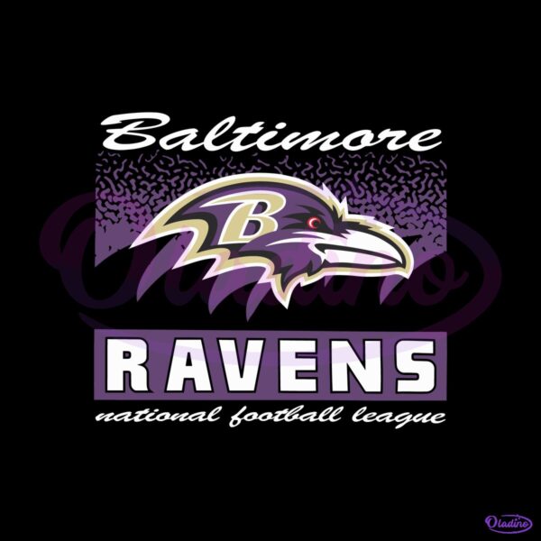 Baltimore Ravens Historic Waver Football Logo SVG