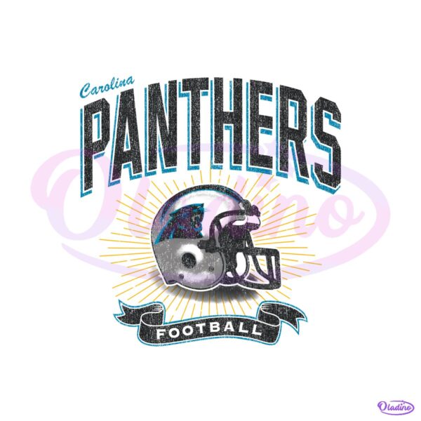 Carolina Panthers Historic Prime Football Helmet PNG