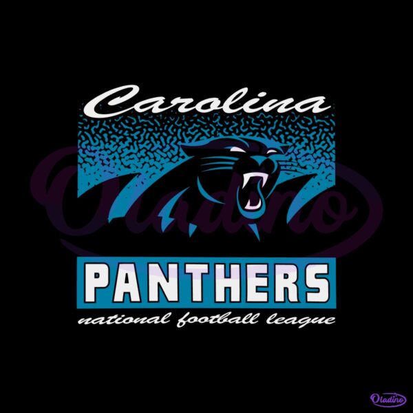 Carolina Panthers Historic Waver Football Logo SVG