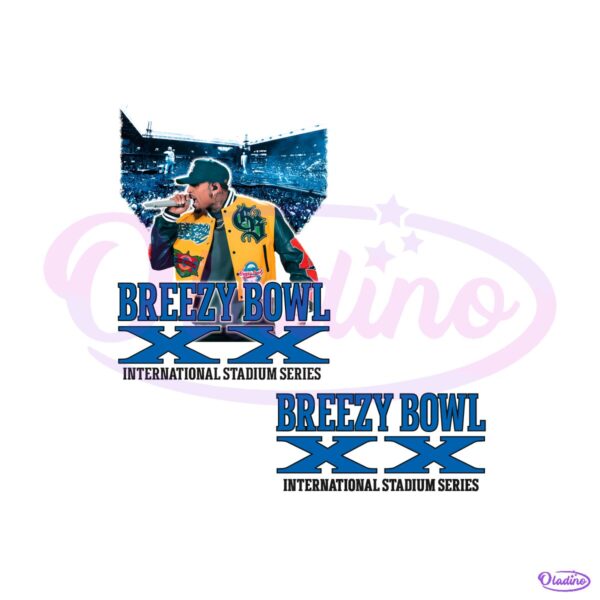 Chris Brown Breezy Bowl Xx Blue Live Stadium PNG