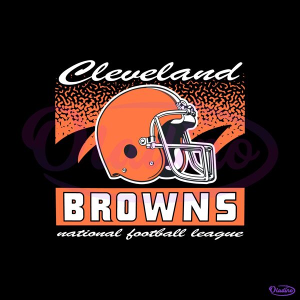 Cleveland Browns Historic Waver Football Helmet SVG