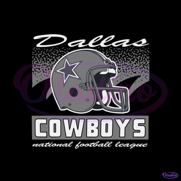 Dallas Cowboys Historic Waver Football Logo SVG