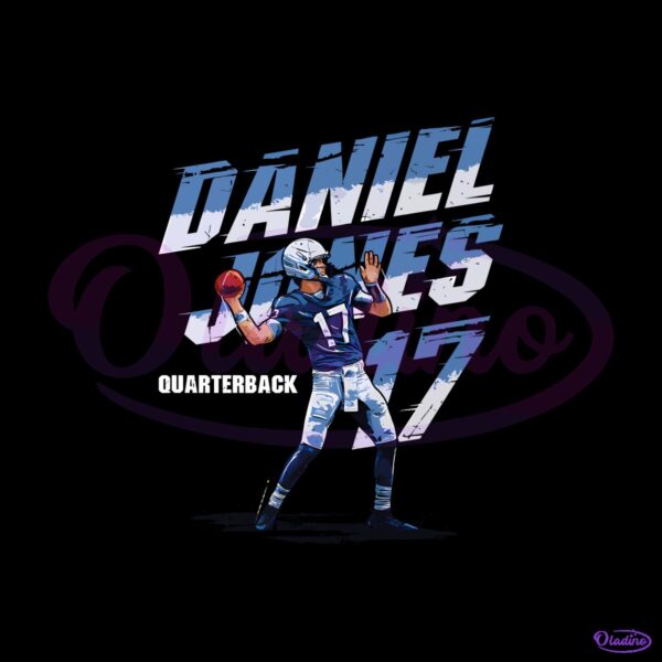 Daniel Jones Indianapolis Name Number Quarterback Football PNG