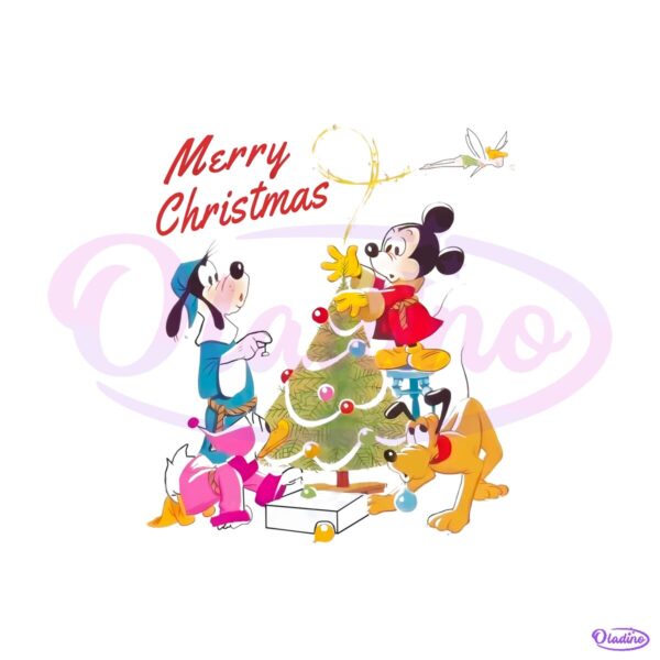 Disney Christmas Mickey And Friends Holiday Tinker Bell PNG