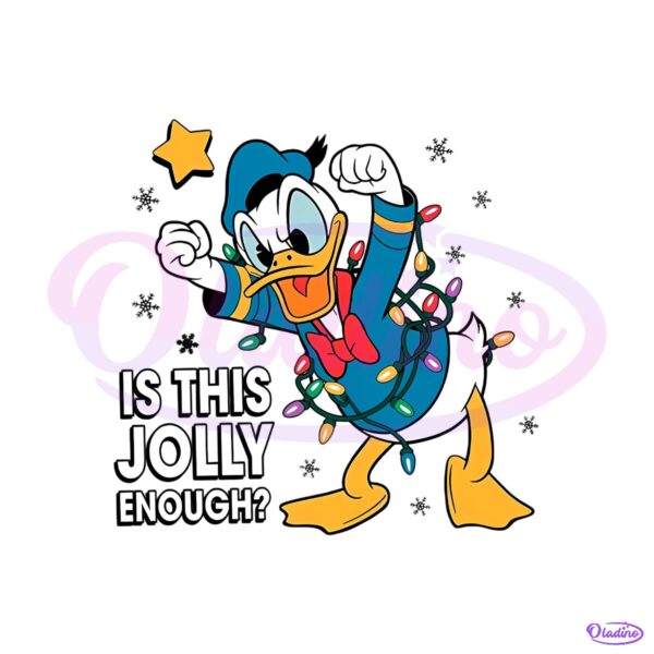 Disney Donald Duck Is This Jolly Enough Christmas Holiday PNG