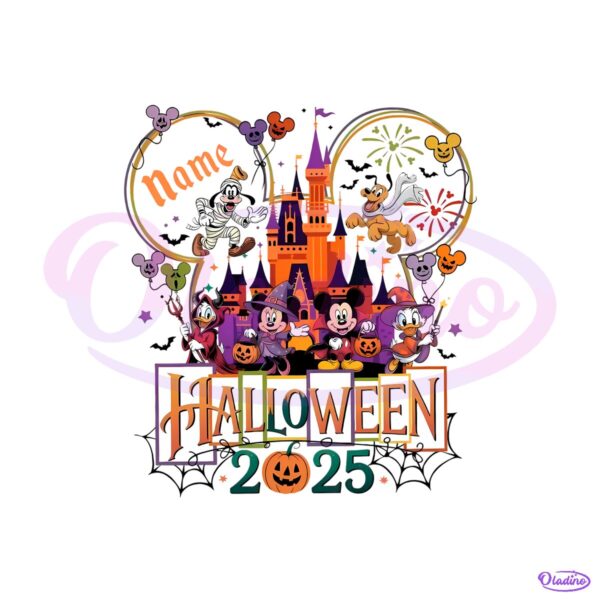 Disney Halloween 2025 Mickey And Friends Family Vacation Matching Custom PNG
