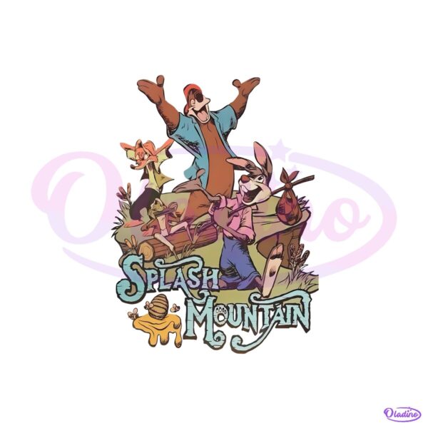Disney Splash Mountain Brer Rabbit Fox Bear PNG