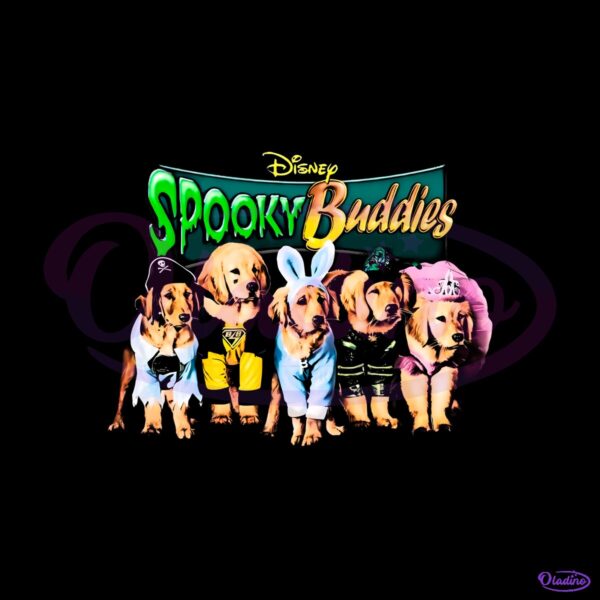 Disney Spooky Buddies Vintage Halloween Puppies Dog Movie PNG
