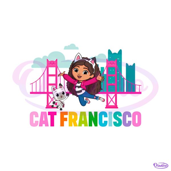 Gabbys Dollhouse The Movie Cat Francisco Toddler Cartoon Character PNG